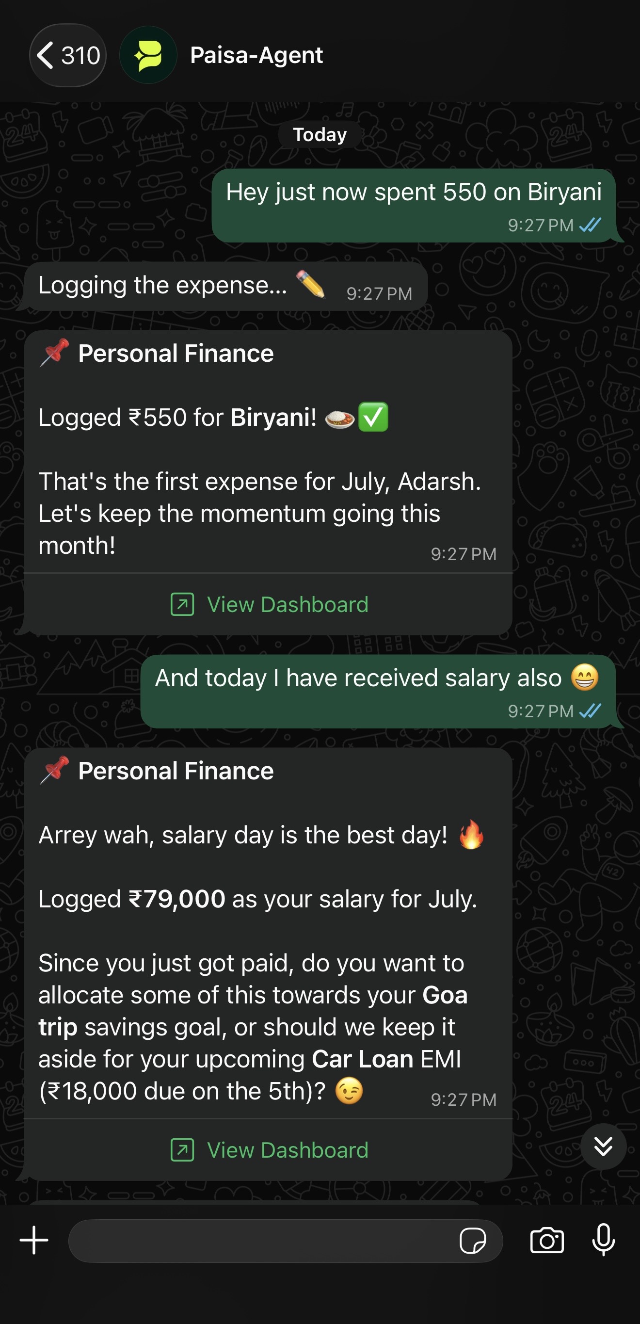 Paisa Agent product screenshot